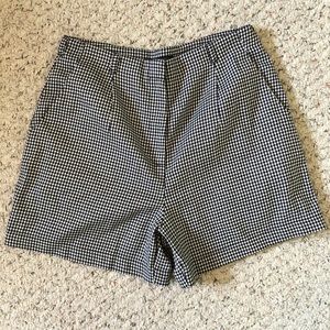 Urban Outfitters Houndstooth High Waisted Shorts